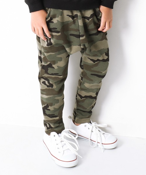 devirock（デビロック）の「プリント裏シャギーサルエルパンツ（その他パンツ・キッズ・ブラウン系その他2/ブラック系その他2/ブラウン系その他/杢グレー/ブラック系その他/カモフラージュ/ネイビー/ベージュ・160cm/110cm/100cm/120cm/130cm/140cm/150cm/80ｃｍ/95cm/90cm）」の8枚目の写真