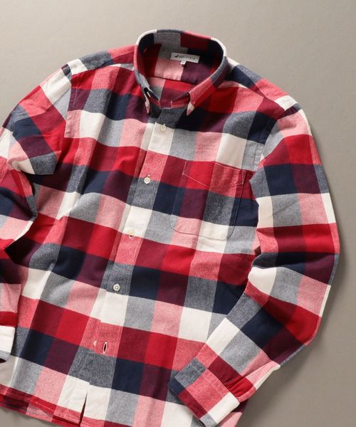 Ships Jet Blue シップスジェットブルー の Ships Jet Blue チェックボタンダウンネルシャツ シャツ ブラウス Wear