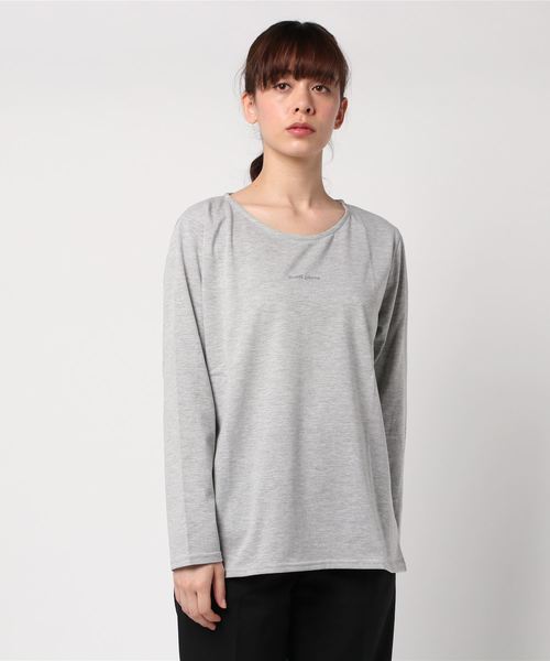 LB/S (エルビーエス)の「ロゴプリントロンTシャツ(Tシャツ/カットソー・レディース・グレー/ブラック/ライトグリーン/オフホワイト/ライトブラウン・FREE)」の4枚目の写真