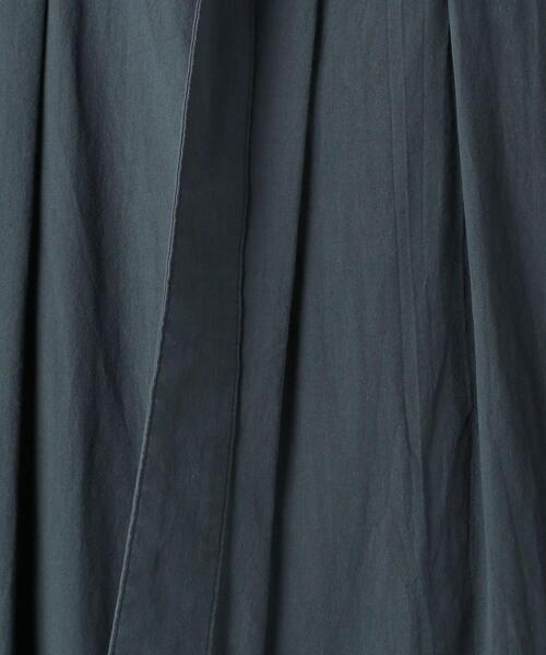 BEAUTY&YOUTH UNITED ARROWS（ビューティーアンドユースユナイテッドアローズ）の「BY コットンタイプライタータックハイウエストベルトワイドパンツо（その他パンツ・レディース・ネイビー/ライム・MEDIUM/SMALL）」の9枚目の写真