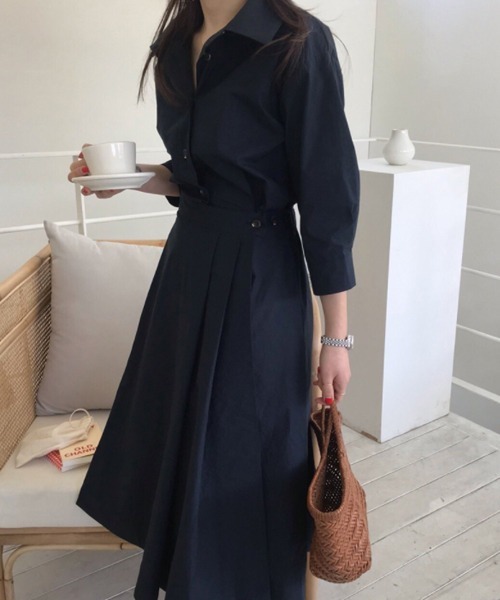 Mkt エムケーティー の セットアップ風シャツワンピース シャツワンピース Wear