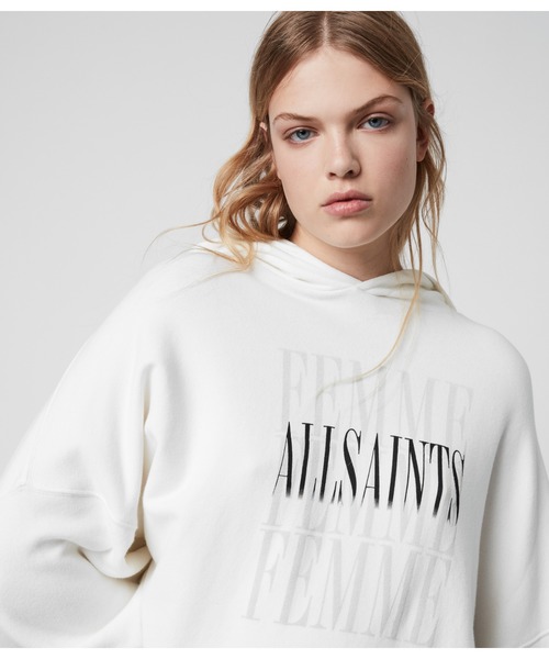 ALLSAINTS（オールセインツ）の「FEMME TALIE HOODY | FEMME TALIE フーディー・パーカー（パーカー・レディース・ホワイト・SMALL/MEDIUM/X-SMALL）」の4枚目の写真