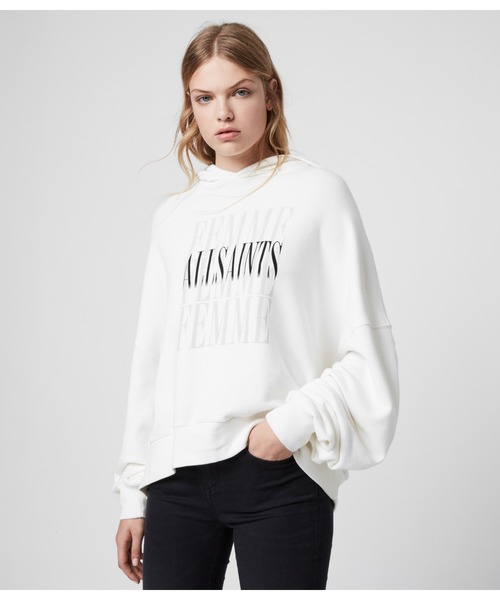 ALLSAINTS（オールセインツ）の「FEMME TALIE HOODY | FEMME TALIE フーディー・パーカー（パーカー・レディース・ホワイト・SMALL/MEDIUM/X-SMALL）」の6枚目の写真