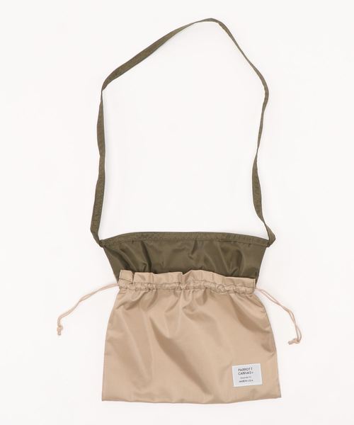 PARROTT CANVAS（パロットキャンバス）の「【WEB限定】PAROTT CANVAS 2トーンバッグ（ショルダーバッグ・レディース・チャコールグレー/ブラック/ベージュ・FREE）」の3枚目の写真