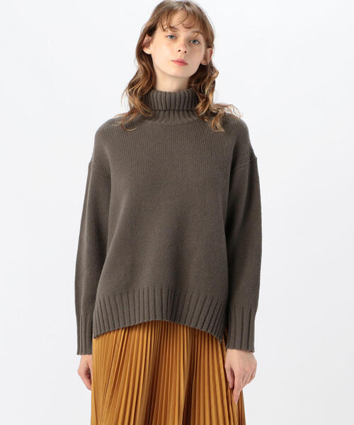 美品 マカフィー ラム カシミヤ タートルネック プルオーバー オレンジ 大人気 美品 マカフィー ラム カシミヤ タートルネック プルオーバー