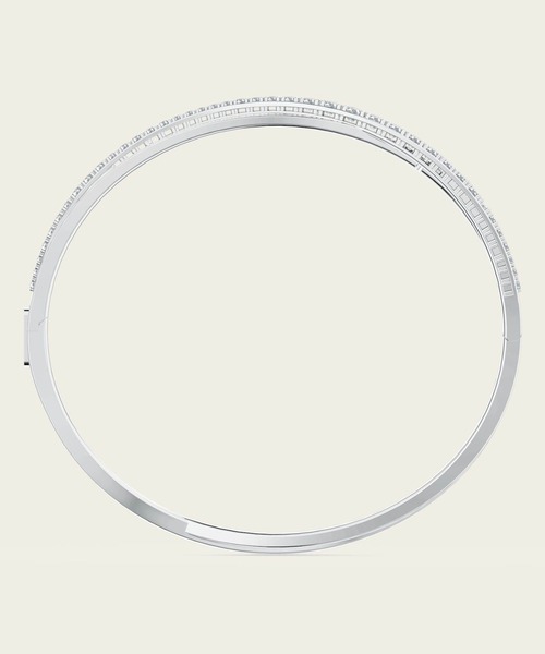 SWAROVSKI（スワロフスキー）の「【公式】【スワロフスキー】Hyperbola バングル, ホワイト, ロジウム・プレーティング（ブレスレット・レディース・ホワイト・ONE SIZE]）」の4枚目の写真