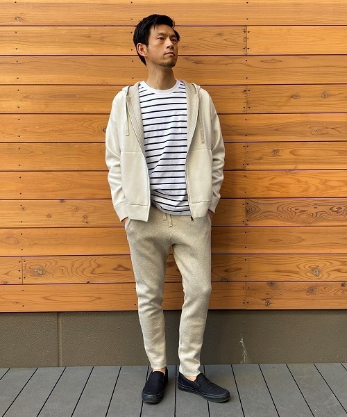 BANANA REPUBLIC FACTORY STORE（バナナリパブリック ファクトリーストア）の「BANANA REPUBLIC FACTORY STORE　　日本限定 ボクシーストライプTシャツ（Tシャツ/カットソー・メンズ・ネイビー/ホワイト・L/XL/M/S）」の6枚目の写真