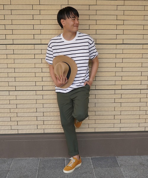 BANANA REPUBLIC FACTORY STORE（バナナリパブリック ファクトリーストア）の「BANANA REPUBLIC FACTORY STORE　　日本限定 ボクシーストライプTシャツ（Tシャツ/カットソー・メンズ・ネイビー/ホワイト・L/XL/M/S）」の14枚目の写真