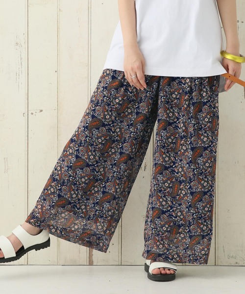 セール ペイズリー柄シフォンワイドパンツ その他パンツ N Orlabel ノアールレーベル のファッション通販 Zozotown