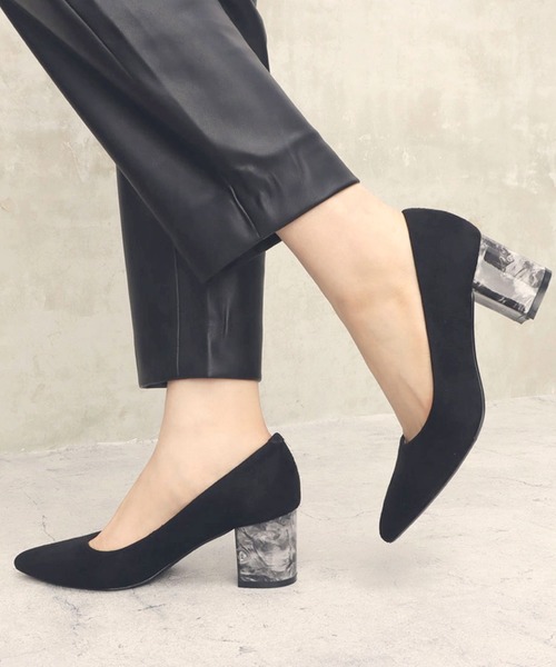 NEUE THE MARKET(ノイエザマーケット)の「ポインテッドトゥチャンキーヒールパンプス/91600(パンプス・レディース・ボルドー/ブラック/ネイビー・22.5cm/24.5cm/24cm/23cm/23.5cm)」の10枚目の写真