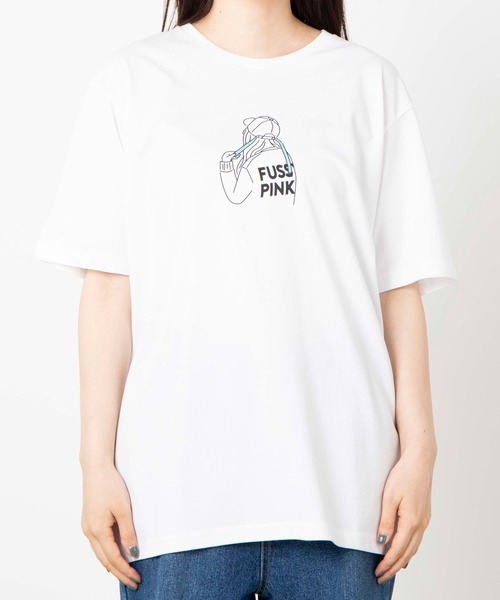 WEGO(ウィゴー)の「WEGO/バックガールプリントTシャツ(Tシャツ/カットソー・レディース・ホワイト/ブラック・SMALL/MEDIUM/LARGE)」の7枚目の写真