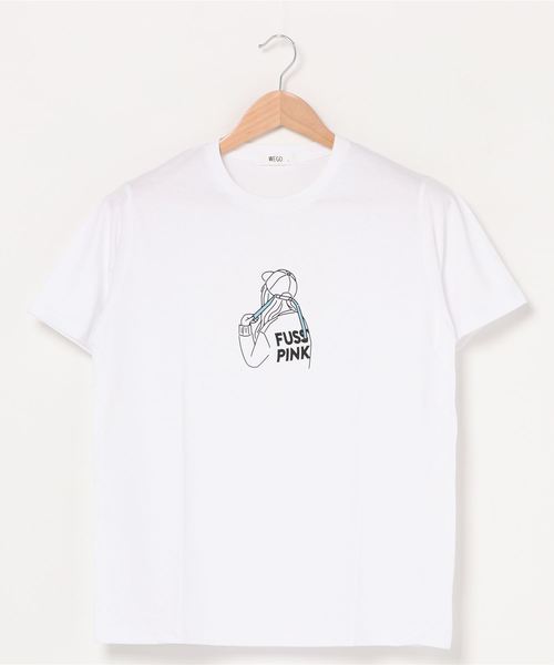 WEGO(ウィゴー)の「WEGO/バックガールプリントTシャツ(Tシャツ/カットソー・レディース・ホワイト/ブラック・SMALL/MEDIUM/LARGE)」の11枚目の写真