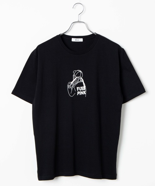 WEGO(ウィゴー)の「WEGO/バックガールプリントTシャツ(Tシャツ/カットソー・レディース・ホワイト/ブラック・SMALL/MEDIUM/LARGE)」の14枚目の写真