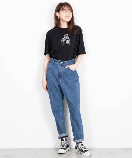 WEGO(ウィゴー)の「WEGO/バックガールプリントTシャツ(Tシャツ/カットソー・レディース・ホワイト/ブラック・SMALL/MEDIUM/LARGE)」の17枚目の写真