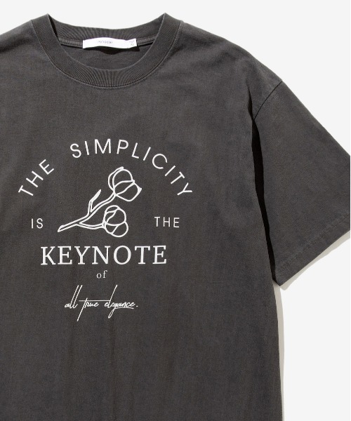 rehacer(レアセル)の「rehacer : Keynote College Logo On HW T-shirt / キートーンカレッジ ロゴ ヘビーウェイト Tシャツ(Tシャツ/カットソー・メンズ・ブラック/グリーン/マスタード/ワインレッド/ホワイト/グレー/カーキ・SMALL/MEDIUM/LARGE/X-LARGE)」の3枚目の写真