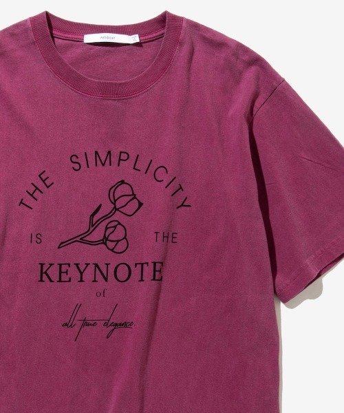 rehacer(レアセル)の「rehacer : Keynote College Logo On HW T-shirt / キートーンカレッジ ロゴ ヘビーウェイト Tシャツ(Tシャツ/カットソー・メンズ・ブラック/グリーン/マスタード/ワインレッド/ホワイト/グレー/カーキ・SMALL/MEDIUM/LARGE/X-LARGE)」の7枚目の写真