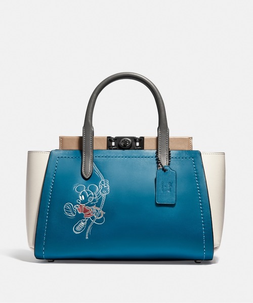 DISNEY X COACH キャリーオール / シグネチャー ミッキーマウス 公式】コーチアウトレット | 【DISNEY X COACH】デンプシー