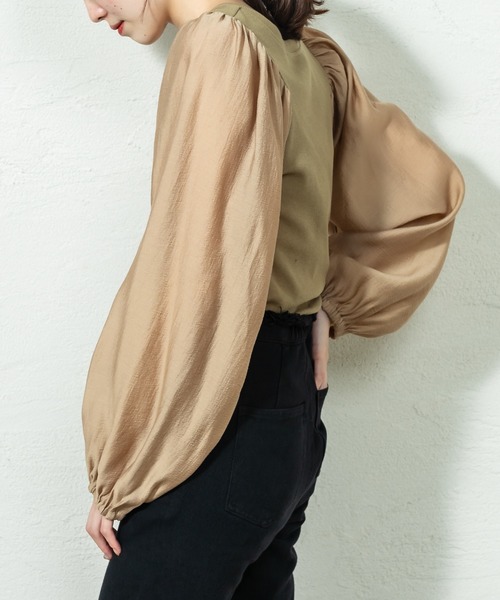 mystic（ミスティック）の「切替パワショルプルオーバー（Tシャツ/カットソー・レディース・ブラック/ベージュ/カーキ・FREE）」の16枚目の写真