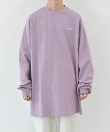 Perushu（ペルーシュ）の「ロゴ刺繍ビッグロンT（Tシャツ/カットソー・メンズ）」