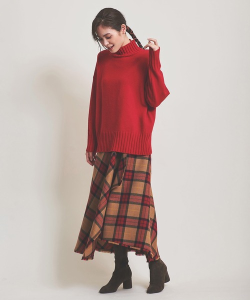 The Virgnia（ザ ヴァージニア）の「ボタニーチェックフレアスカート  