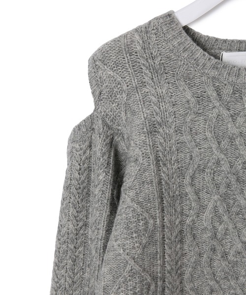 ADAM ET ROPE'(アダムエロペ)の「【VIOLETTE ROOM】別注PULLOVER(ニット/セーター・レディース・グレー/オフホワイト・FREE)」の12枚目の写真