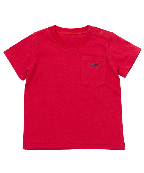 X-girl Stages（エックスガールステージス）の「POCKET S/S TEE(12M～3T)（Tシャツ/カットソー・キッズ・ホワイト/ブラック/アッシュ/ネイビー/レッド・2T/3T/12M）」の7枚目の写真