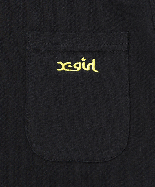 X-girl Stages（エックスガールステージス）の「POCKET S/S TEE(12M～3T)（Tシャツ/カットソー・キッズ・ホワイト/ブラック/アッシュ/ネイビー/レッド・2T/3T/12M）」の10枚目の写真