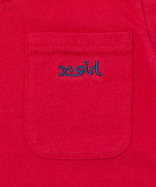 X-girl Stages（エックスガールステージス）の「POCKET S/S TEE(12M～3T)（Tシャツ/カットソー・キッズ・ホワイト/ブラック/アッシュ/ネイビー/レッド・2T/3T/12M）」の13枚目の写真