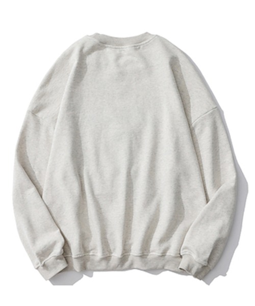 HOOK（フック）の「【HOOK】カップル刺繍トレーナー（スウェット・メンズ・ネイビー/グレー/ライトブルー/カーキ/パープル/ピンク/ベージュ・M/L/XL）」の14枚目の写真