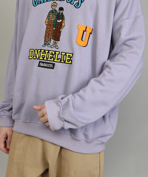 HOOK（フック）の「【HOOK】カップル刺繍トレーナー（スウェット