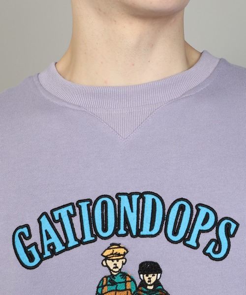 HOOK（フック）の「【HOOK】カップル刺繍トレーナー（スウェット・メンズ・ネイビー/グレー/ライトブルー/カーキ/パープル/ピンク/ベージュ・M/L/XL）」の17枚目の写真