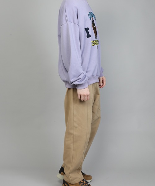 HOOK（フック）の「【HOOK】カップル刺繍トレーナー（スウェット・メンズ・ネイビー/グレー/ライトブルー/カーキ/パープル/ピンク/ベージュ・M/L/XL）」の22枚目の写真