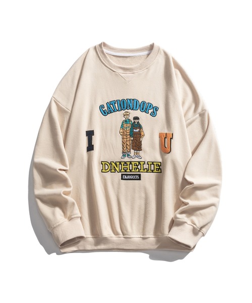 familiarアップル刺繍 ネイビー トレーナー 110 新品タグ付き セール】【HOOK】カップル刺繍トレーナー（スウェット）｜HOOK