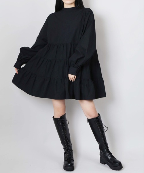 WC（ダブル シー）の「WC/リボンティアードワンピース（ワンピース・レディース・ホワイト/ブラック/その他1・FREE）」の5枚目の写真