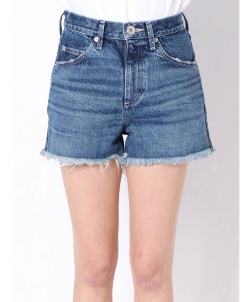 GYDA(ジェイダ)の「サイドスリットフリンジデニムショーパン(デニムパンツ・レディース・ブルー・SMALL/MEDIUM/X-SMALL)」の11枚目の写真