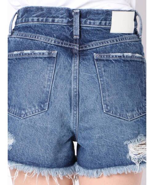 GYDA(ジェイダ)の「サイドスリットフリンジデニムショーパン(デニムパンツ・レディース・ブルー・SMALL/MEDIUM/X-SMALL)」の16枚目の写真