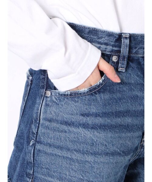 GYDA(ジェイダ)の「サイドスリットフリンジデニムショーパン(デニムパンツ・レディース・ブルー・SMALL/MEDIUM/X-SMALL)」の17枚目の写真