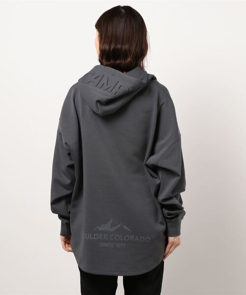 CAMP7（キャンプセブン）の「【CAMP7】エンボスＴパーカー（Tシャツ/カットソー・レディース・ホワイト/イエロー/ダークグレー・M/L）」の4枚目の写真