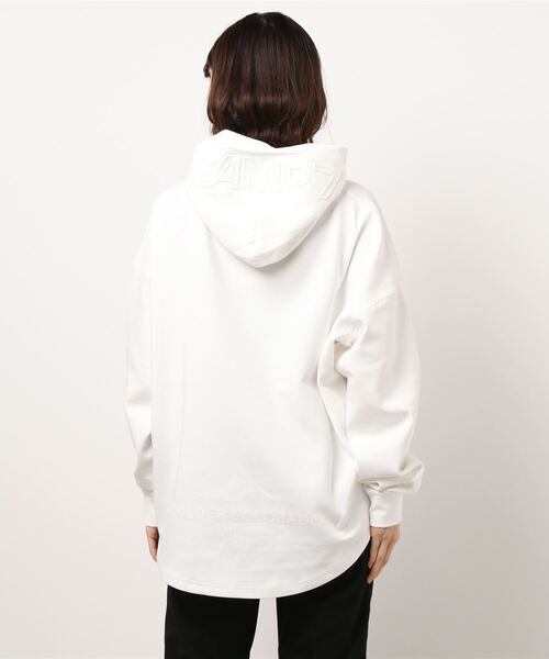 CAMP7（キャンプセブン）の「【CAMP7】エンボスＴパーカー（Tシャツ/カットソー・レディース・ホワイト/イエロー/ダークグレー・M/L）」の6枚目の写真