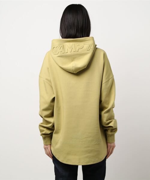 CAMP7（キャンプセブン）の「【CAMP7】エンボスＴパーカー（Tシャツ/カットソー・レディース・ホワイト/イエロー/ダークグレー・M/L）」の5枚目の写真