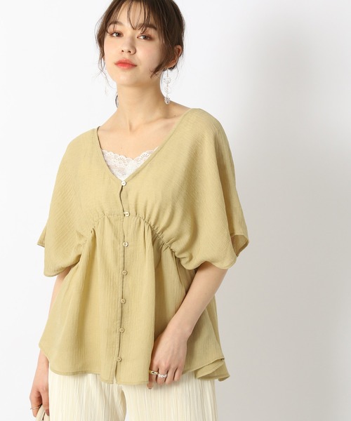 Heather（ヘザー）の「【こなれ】ＢＡＣＫデザインブラウス（半袖）　942903（シャツ/ブラウス・レディース・ホワイト/グリーン/アイボリー・FREE）」の22枚目の写真