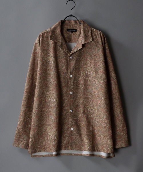 SITRY（シトリー）の「Drape Open Collar Shirt/ドレープ オープンカラー トロミシャツ（シャツ/ブラウス・メンズ・モカ/ブラック系その他2/ワイン/ベージュ/ホワイト/ブラック系その他/ライトブルー/ベージュ系その他/ホワイト系その他2/ライトグリーン/ブラック/ブルー系その他/ターコイズブルー/チャコール/ホワイト系その他/グレー系その他/ベージュ系その他2/ブルー系その他2/ブルー系その他3/グリーン系その他/ブルーグレー/ベージュ系その他3/ブラック系その他3/ブラック系その他4/ブルー系その他4/ホワイト系その他3/ダークグリーン/ライトグレー・LL/M/L）」の19枚目の写真