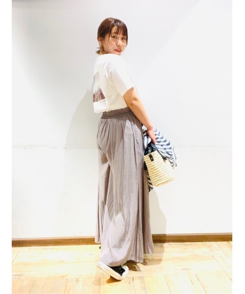 GLOBAL WORK（グローバルワーク）の「アソートプリントT半袖/932536（Tシャツ/カットソー・レディース・ベージュ/ダークグレー/その他1/その他2/その他3/ホワイト系その他/ホワイト系その他2/オフホワイト/ホワイト系その他3/ホワイト・MEDIUM/LARGE）」の15枚目の写真