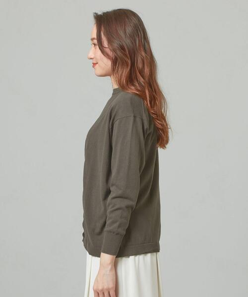 closet story（クローゼットストーリー）の「＜closet story＞□テンジク キナガシMDL カーディガン -手洗い可能-（カーディガン/ボレロ・レディース・ホワイト/ライトグレー/ダークグレー・FREE）」の9枚目の写真