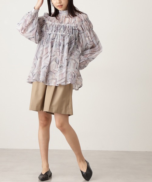 N.(N. Natural Beauty Basic)(エヌエヌナチュラルビューティーベーシック)の「◆タブ付ハーフパンツ(その他パンツ・レディース・ブラック/ベージュ・MEDIUM)」の15枚目の写真