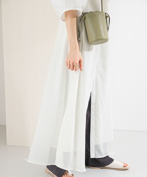 KBF（ケイビーエフ）の「レイヤードワンピース（ワンピース・レディース・ネイビー/オフホワイト/イエロー系その他・ONE）」の9枚目の写真