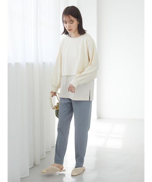 RAY CASSIN FAVORI(レイカズンフェバリ)の「・RAY CASSIN FAVORI テーパードパンツ*(その他パンツ・レディース・ブラック/ブルー/モカ/ライトカーキ・FREE)」の8枚目の写真