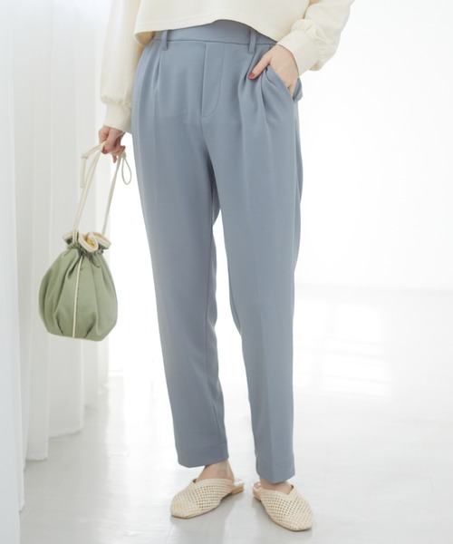 RAY CASSIN FAVORI(レイカズンフェバリ)の「・RAY CASSIN FAVORI テーパードパンツ*(その他パンツ・レディース・ブラック/ブルー/モカ/ライトカーキ・FREE)」の4枚目の写真