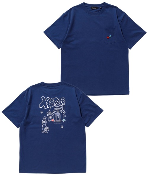 XLARGE(エクストララージ)の「S/S POCKET TEE WEEKENDER(Tシャツ/カットソー・メンズ・ネイビー/ホワイト/ブラック・L/S/M/XL)」の3枚目の写真