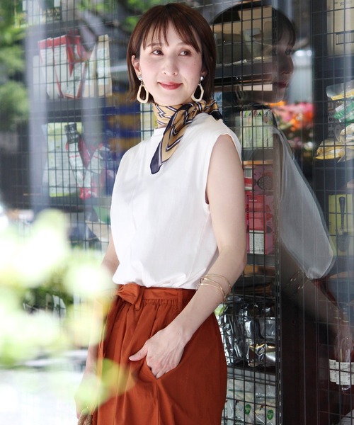 PourVous(プールヴー)の「2wayリボンワイドパンツ(チノパンツ・レディース・ブラック/テラコッタ/ベージュ・M/L)」の21枚目の写真